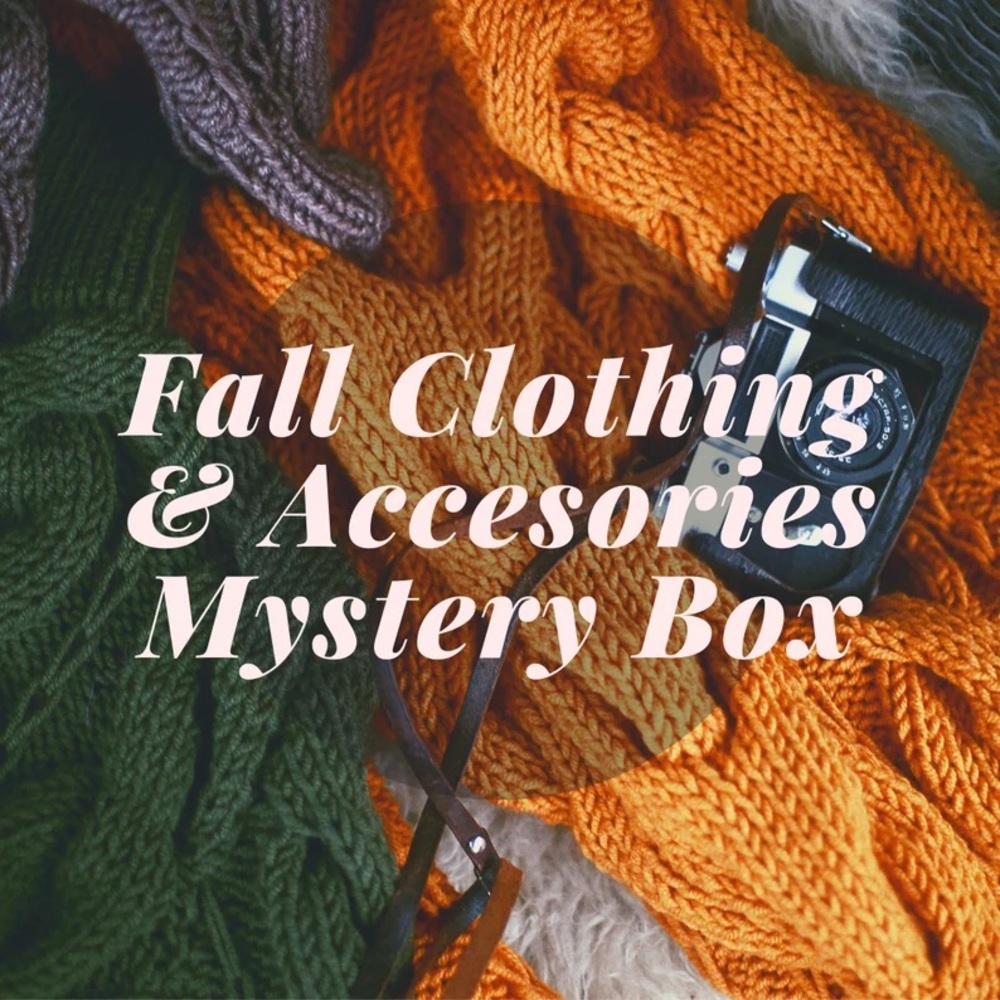 Fall autumn season clothing & Accessories Mystery liquidation Box 20 pcs